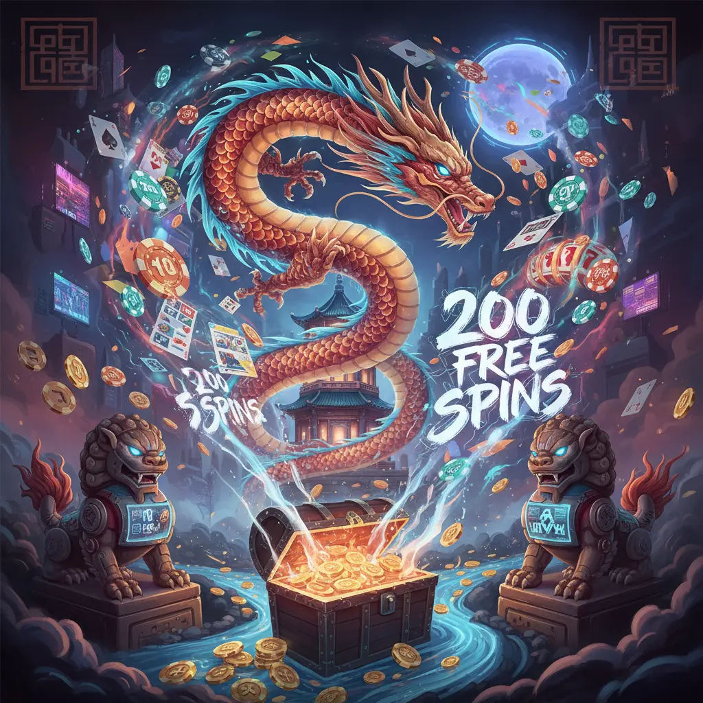 200 free spins - Online